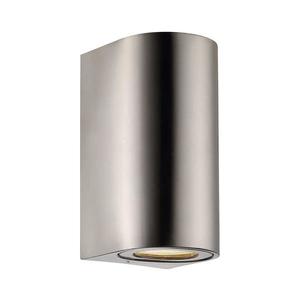 Nordlux - Venkovní nástěnné svítidlo CANTO 2xGU10/28W/230V IP44 nerez 49721034 obraz