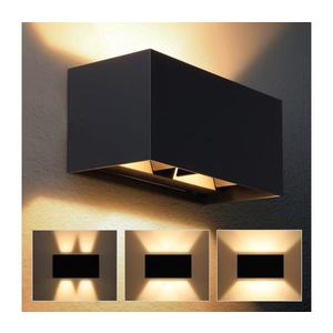 Brilagi - LED Venkovní nástěnné svítidlo DOUBLE CUBE LED/12W/230V černá IP65 WO-HR60861-2-LED-OEM obraz