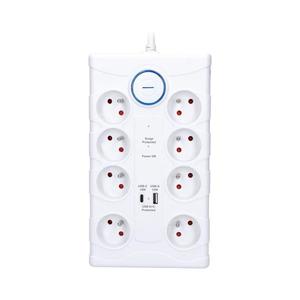 PO80 - Prodluž. kabel s vypínačem 8Z Typ E + 1xUSB-A + 1xUSB-C 2m bílá PO80 obraz