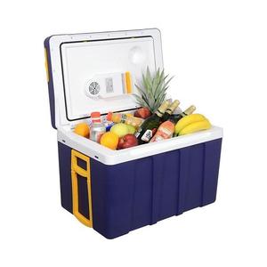 Chladící box pojízdný 60W/230/12V 50 l modrá/žlutá 07126 obraz