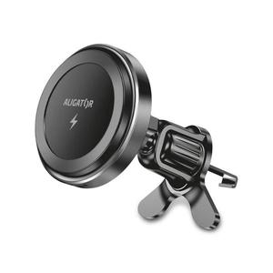 Aligator AMS05BK - Magnetický držák telefonu do auta s bezdr. nab. MagSafe černá AMS05BK obraz