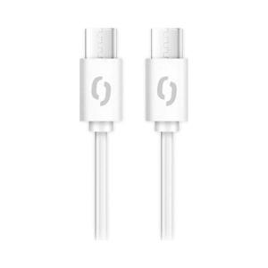 Aligator DATKP55 - USB kabel USB-C / USB-C 65W Power Delivery 0, 5m bílá DATKP55 obraz