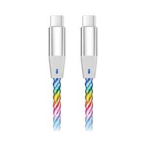 Aligator DATKP62 - USB kabel USB-C / USB-C s LED podsvícením 65W PD 1, 2m DATKP62 obraz