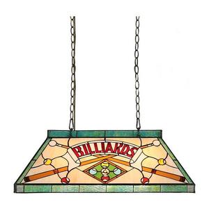 Prezent - Lustr na řetězu TIFFANY BILLIARD 3xE27/60W/230V obraz