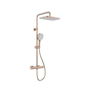 KFA Armatura 5756-910-34 - Sprchová sada s termost. baterií MALAGA rose gold 5756-910-34 obraz