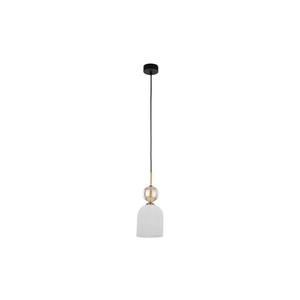 Lustr na lanku SOPHIA 1xE14/10W/230V černá/kouřová béžová/bílá 11020 obraz