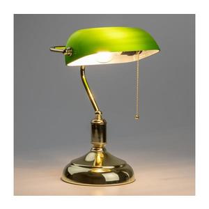 Brilagi - Stolní lampa BANK OFFICE 1xE27/60W/230V zlatá/zelená L352-ZE/ZLA obraz