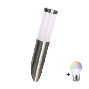 LED RGBW Stmívatelné venkovní nástěnné svítidlo LIVIA 1xE27/6, 5W/230V IP44 stř SA0462+AI0818 obraz