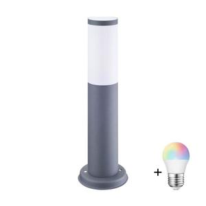 LED RGBW Stmívatelná venkovní lampa OSLO 1xE27/6, 5W/230V IP44 antracit SA00026+AI0818 obraz