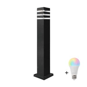 LED RGBW Stmívatelná venkovní lampa TEKSAS 1xE27/12W/230V 74 cm IP44 antracit SA1551+AI1797 obraz