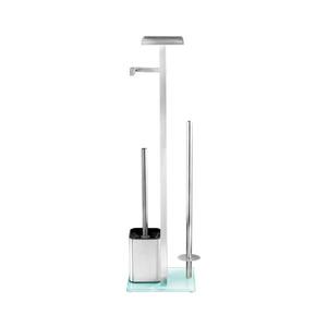 WENKO 23364100 - WC štětka DEBAR 21x70, 5 cm nerez/satin/bílá 23364100 obraz