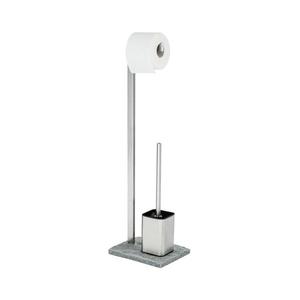 WENKO 20604100 - WC štětka GRANIT 23x73, 5 cm nerez/satin/šedá 20604100 obraz