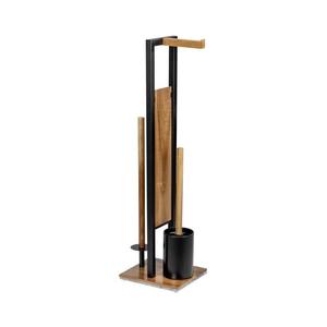WENKO 25784100 - WC set RIVALTA 18x70 cm hnědá/černá 25784100 obraz