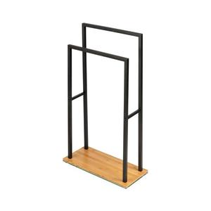 WENKO 24752100 - Držák na ručníky BAMBUSA 46x80 cm černá/hnědá 24752100 obraz