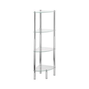 WENKO 15852100 - Regál YAGO 30x104 cm nerez/stříbrná/čirá 15852100 obraz