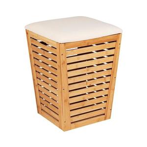 WENKO 25143100 - Koš na prádlo BAMBUSA 40x56 cm hnědá 25143100 obraz