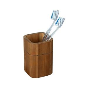 WENKO 26101100 - Držák kartáčků SERRO 7, 5x11 cm hnědá 26101100 obraz