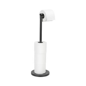 WENKO 24034100 - Držák toaletního papíru 21x55 cm černá/stříbrná 24034100 obraz