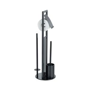 WENKO 24982800 - WC set RAVINA 20x70 cm nerez/černá 24982800 obraz