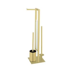 WENKO 26034100 - WC set RIVALTA 18x70 cm nerez/zlatá/bílá/černá 26034100 obraz