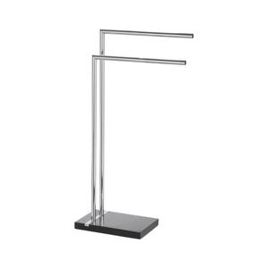 WENKO 20461100 - Stojan na ručníky NOBLE 45, 5x82 cm chrom/černá 20461100 obraz