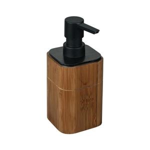 WENKO 26102100 - Dávkovač mýdla SERRO 7, 5x16, 5 cm hnědá/černá 26102100 obraz