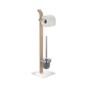 WENKO 20397100 - WC kartáč SAMONA 20x71, 5 cm chrom/hnědá/satin 20397100 obraz