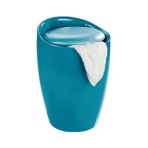WENKO 20625100 - Stolička CANDY 36x50, 5 cm tyrkysová/černá 20625100 obraz