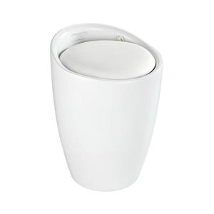 WENKO 24228100 - Stolička CANDY 36x50, 5 cm bílá/černá 24228100 obraz