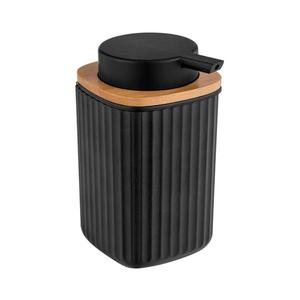 WENKO 25298100 - Dávkovač mýdla ROTELLO 8, 9x12, 7 cm černá/hnědá 25298100 obraz
