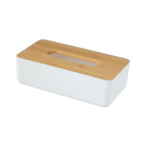 WENKO 25318100 - Kosmetický box ROTELLO 24x12, 7 cm bílá/hnědá 25318100 obraz