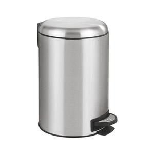 WENKO 22703100 - Koš LEMAN 25x38 cm nerez/satin/černá 22703100 obraz
