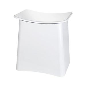 WENKO 22949100 - Stolička WING 45x48 cm bílá/černá 22949100 obraz