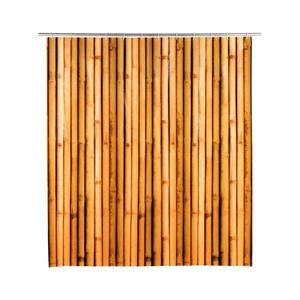 WENKO 25233100 - Sprchový závěs BAMBUSA 180x200 cm hnědá 25233100 obraz