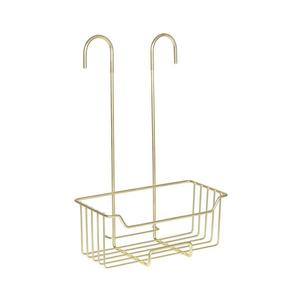 WENKO 25937100 - Sprchový koš MILO 25x36 cm nerez/zlatá/čirá 25937100 obraz