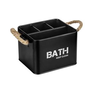 WENKO 24328100 - Úložný box GARA 19x13 cm černá 24328100 obraz