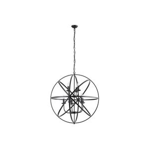Searchlight 2478-8BK - Lustr na řetězu ORBIT 8xE14/60W/230V černá 2478-8BK obraz