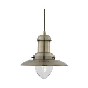 Searchlight 4301AB - Lustr na lanku FISHERMAN 1xE27/60W/230V mosaz 4301AB obraz
