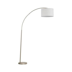 Stojací lampa ZENITH 1xE27/15W/230V matný chrom/bílá 16022 obraz