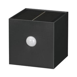 -LED Solární nástěnné svítidlo se senzorem LED/1W/3, 7V 1200 mAh IP44 černá 52001053 obraz