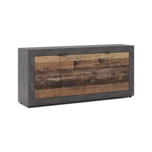 Komoda RUNEA tmavě hnědá/antracit 5907758729526 obraz