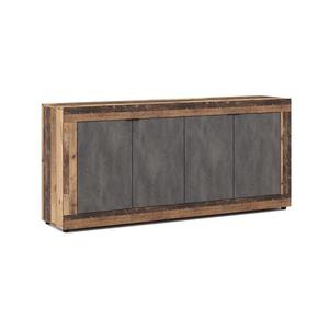 Komoda RUNEA tmavě hnědá/antracit 5907758729502 obraz