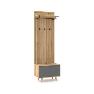 Předsíňová stěna KLEO hnědá/grafit 5907758729717 obraz