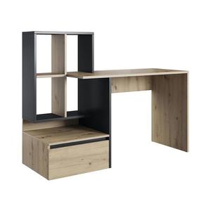 Psací stůl s policí MARLO dub artisan/antracit 5907758724927 obraz