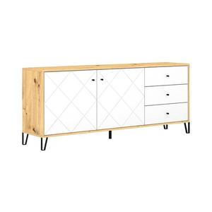 Komoda SULA dub artisan/bílá 5907758728222 obraz