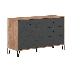 Komoda SULA dub craft/černá 5904804533601 obraz