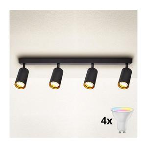 Brilagi - LED Stmívatelné bodové svítidlo SELE 4xGU10/6, 5W/230V černá/zlatá BG0632+2xAI1829 obraz