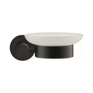 Duravit 99184600 - Nástěnná mýdlenka D-CODE pravá matná černá 0099184600 obraz