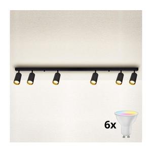 Brilagi - LED Stmívatelné bodové svítidlo SELE 6xGU10/6, 5W/230V černá/zlatá BG0633+3xAI1829 obraz