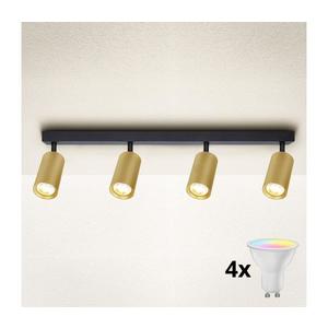 Brilagi - LED Stmívat. bodové svítidlo SELE GOLDEN 4xGU10/6, 5W/230V černá/zlatá BG1008+2xAI1829 obraz